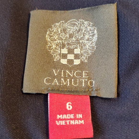 VINCE CAMUTO Pink and Blue Fit and Flare Scuba Dress   Size 6 - Picture 10 of 11